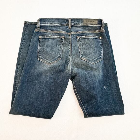 Baldwin Karlie High Rise Cropped Skinny Dark Wash Denim Jeans Size 27 - Picture 8 of 10